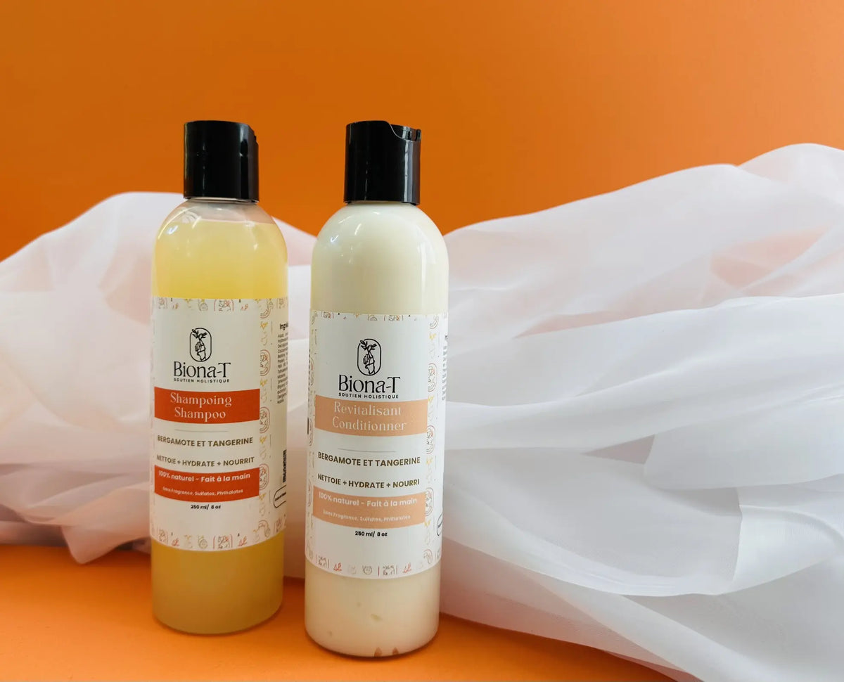 Shampoo and conditionner from Biona-T