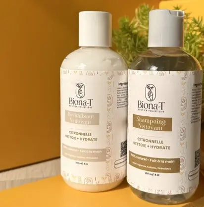 Ensemble de shampoing et revitalisant citronnelle de Biona-T