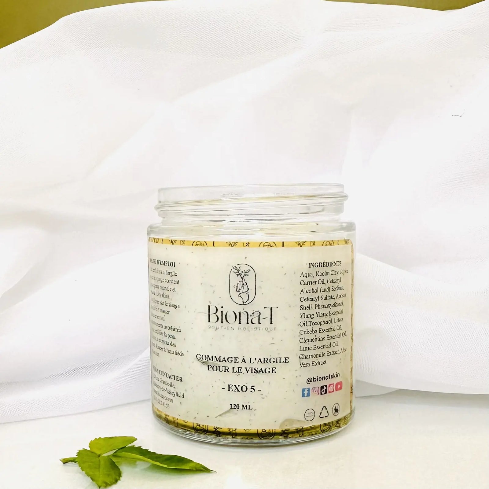 Gommage à l'argile pour le visage Exo5