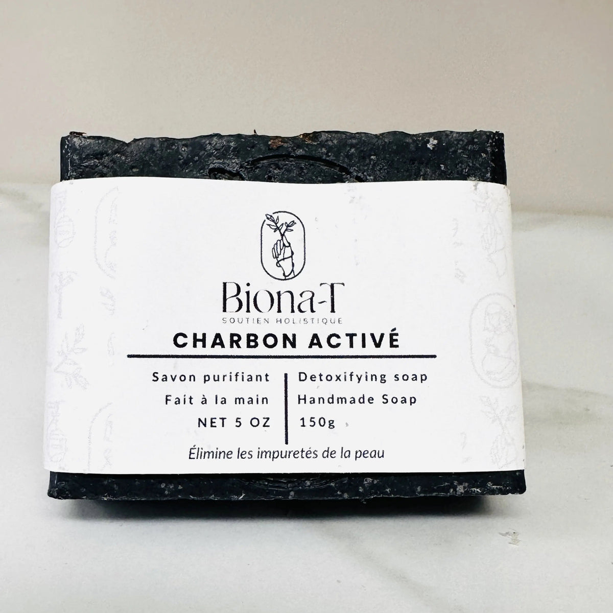 savon charbon activé Biona-T pour le visage pour purifier la peau